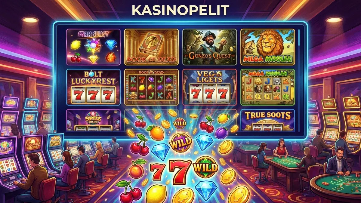 Kasinopelien valikoima